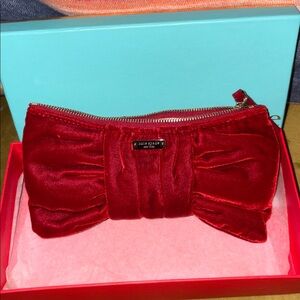Kate Spade Velvet Bow Clutch